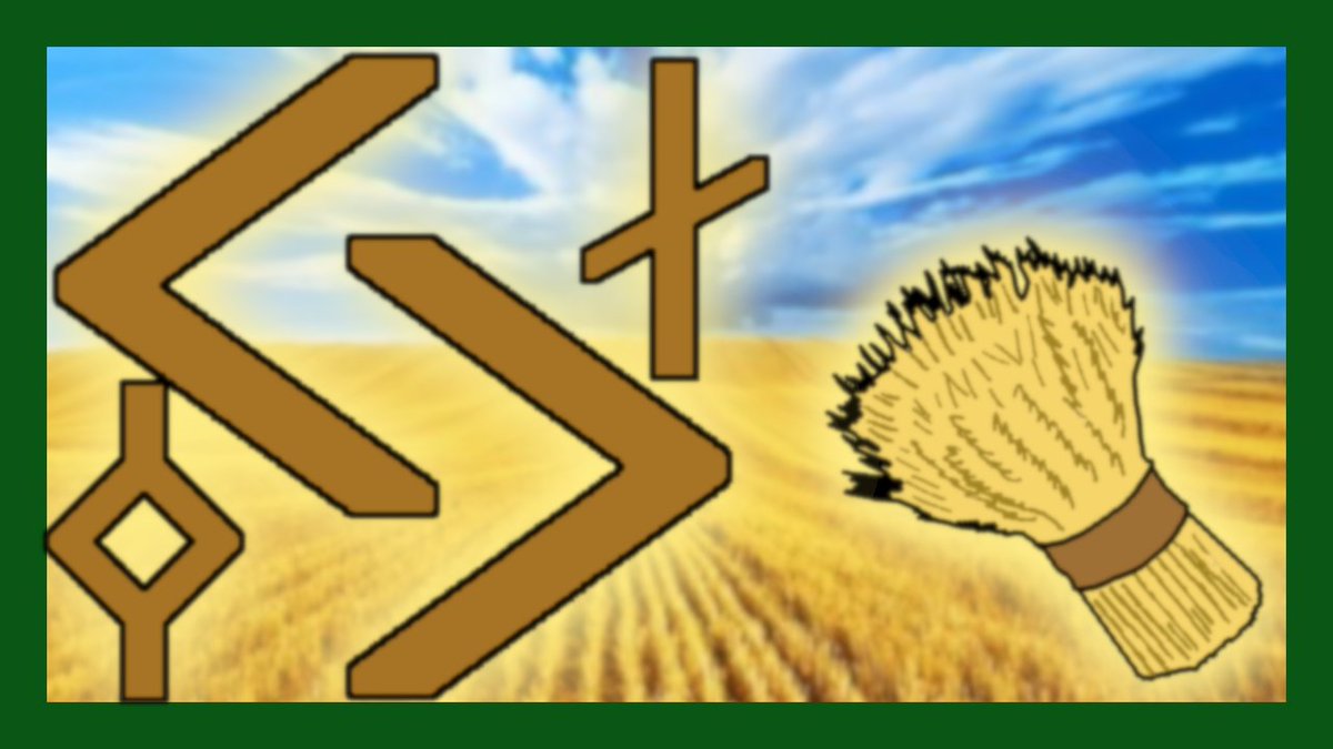 GuthlacYT's tweet image. *Jeran, *Jeraz, Ger or Ar - the twelfth rune of the Elder Futhark and Futhorc; the tenth of the Younger Futhark. Its name might mean 'year', but it refers to specific parts of the year - to the spring, or the summer, referring to crops.

youtu.be/DW9YFo6V_UI

#RuneJune