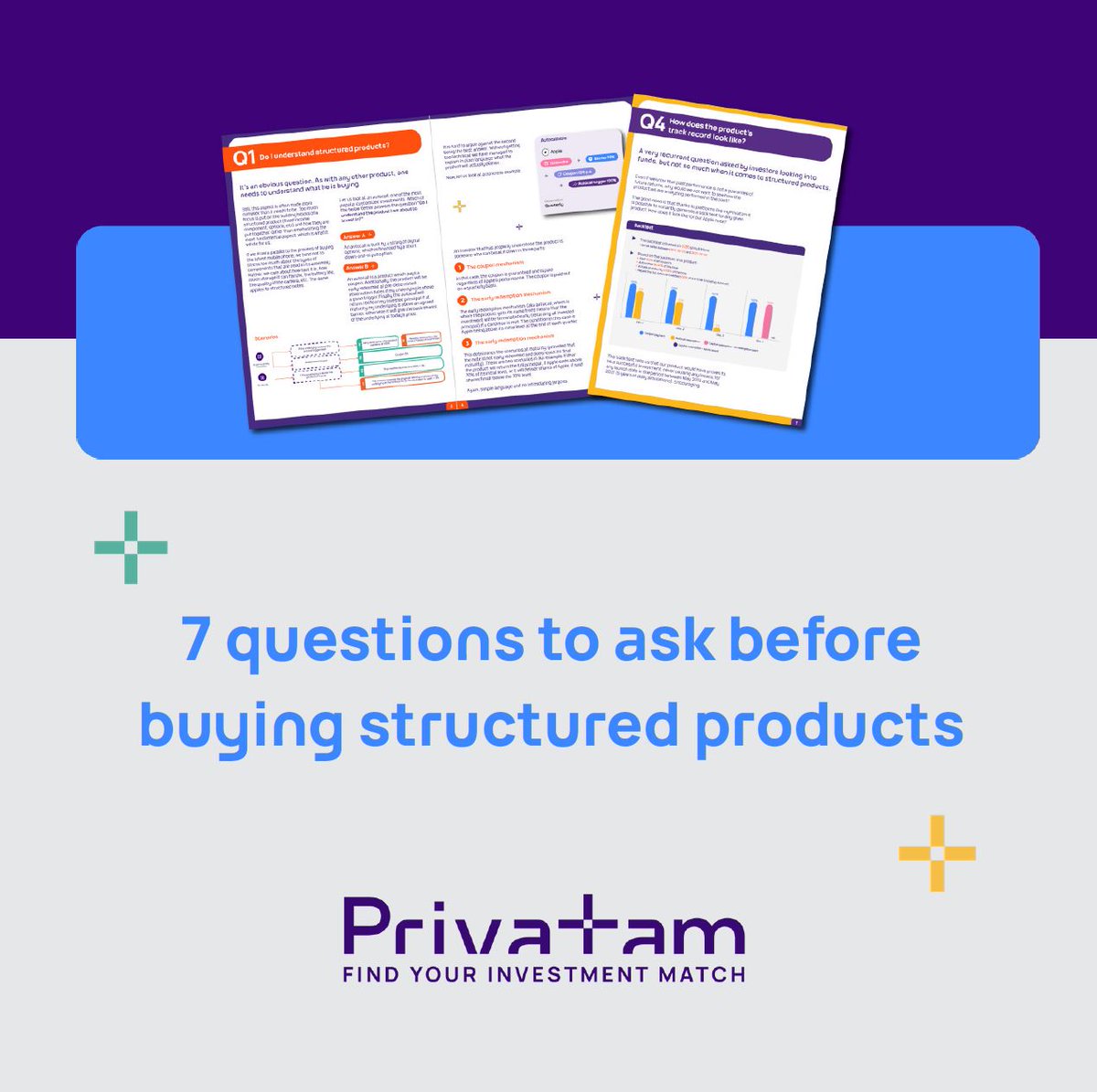 privatam's tweet photo. ⚡We have listed 7 questions to ask yourself to get started with #structuredproducts⚡
Thanks to our #eBook, you will then have the🔑 to make your #customizedinvestment successful!

👉 https://t.co/QS7Pc768OX

#investments #InvestmentSolutions https://t.co/eQvYH21AZr