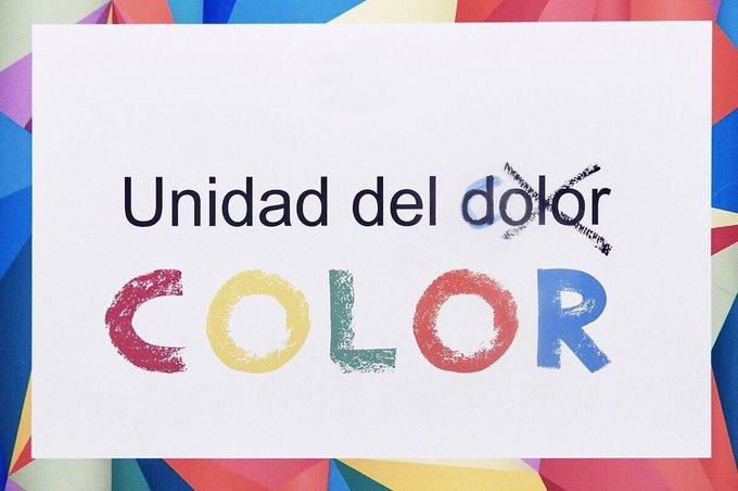 juegaterapia's tweet photo. En la #UnidadDelColor queremos sustituir el dolor por algo mucho más divertido ... Cuando los peques vayan a la sala donde los médicos tratan de paliar su angustia y su tristeza, verán dibujos, mundos mágicos, sorpresas y luz... #HumanizamosHospitales https://t.co/OrVYTIrVKP