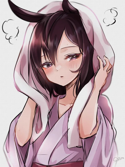 いい湯だった…
#ウマ娘 #メジロドーベル 