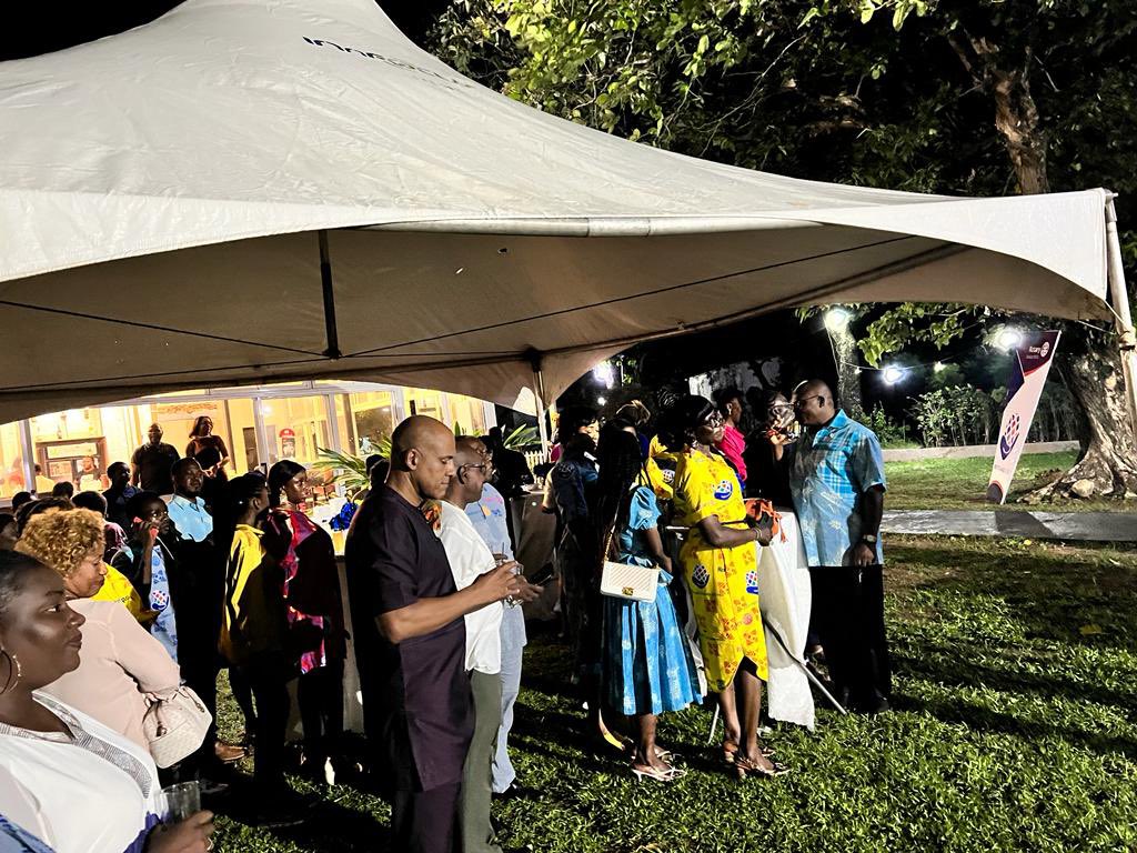 LisaJChesney's tweet photo. Thanks #Rotary Clubs of Freetown,Freetown Sunset and Bo for a moving event last night as we lit a beacon to celebrate her Majesty’s #PlatinumJubilee  Great to mark the occasion with Dep Foreign Minister, Commonwealth Missions and Rotarians!Thanks @Rotary for support across the🌍 https://t.co/eKcGC0rbxR