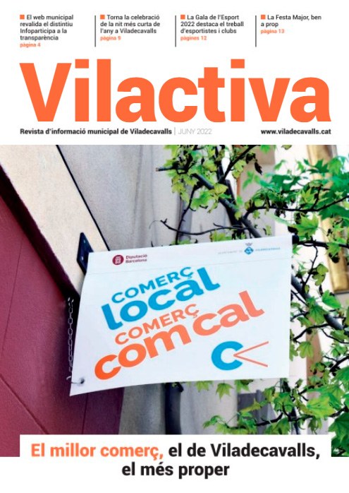 Ja podeu consultar el butlletí d'informació municipal Vilactiva en format digital corresponent al mes de juny 2022.
viladecavalls.cat/actualitat/not…