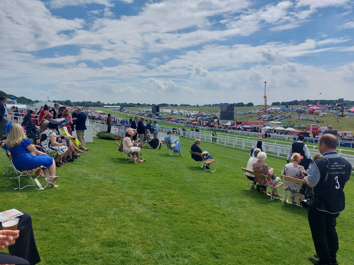 Made it to <a href="/EpsomRacecourse/">Epsom Downs Racecourse</a> the greatest Flat racecourse in the world. Switching my phone off now to focus on the racing. A joy to have this special day back on a non working day. Have a great day, folks.