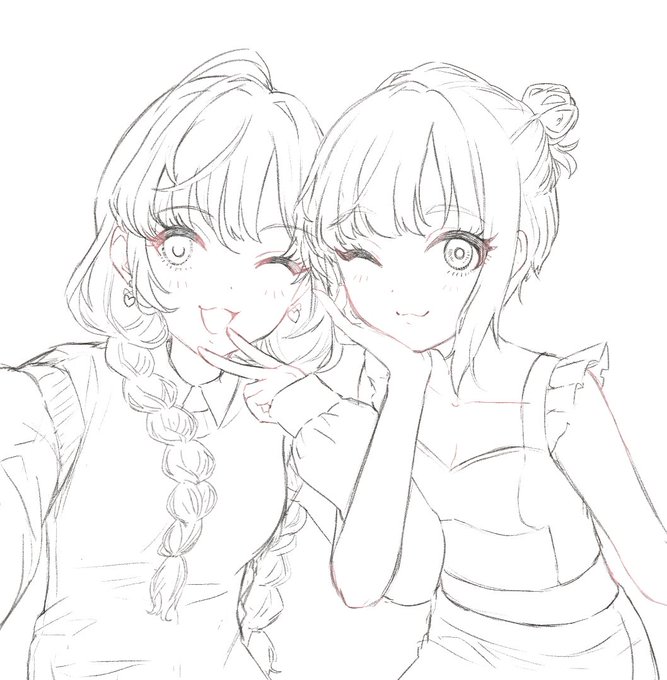 友達にあげたかったんだけど、時間なくて落書きなった…😭
いつかちゃんと色つけたいな〜と思いつつ、おそらくその時間ないので、誰か色塗りしてください(真顔) 