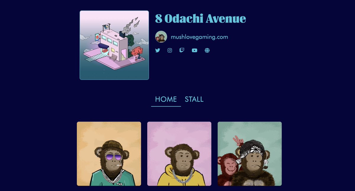 CryptoCribs_DAO's tweet photo. Can a single ecosystem deliver multiple collections?🤔Well, @MonkishRebel definitely can and @mushlovegaming is the proof of it! 🎉🐵🎉

Check out his collection at 8 Odachi Avenue:
https://t.co/tdbI89okIi

If you want your crib to be next get in contact with us! We want you!👀 https://t.co/zhF06JSytG