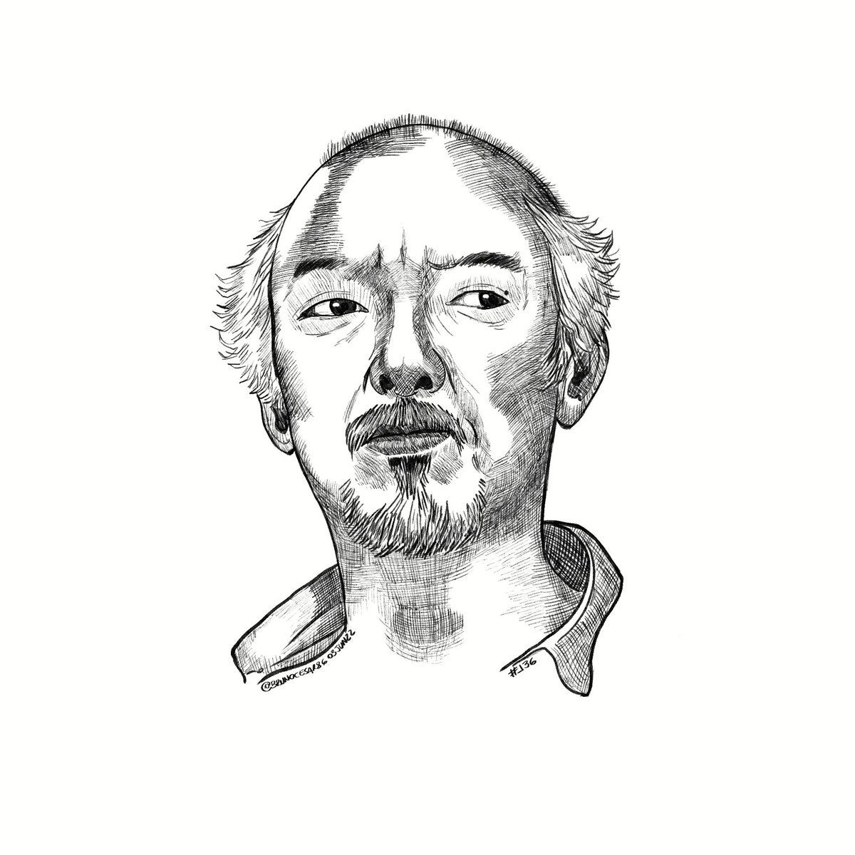 Day 136 - drawing everday ✍

#scketchbook #mestremiagui #karatekid