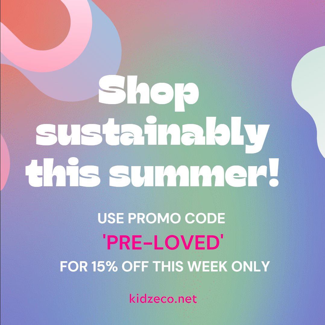 Kidzeco's tweet photo. This really is a summer of sustainability!!

Join the country as we all play our part in helping save the planet, helping shop more sustainable and even save some money ;) 

Shop sustainable this summer instore and online at https://t.co/KRBvcSVrR7 https://t.co/uQbQz6qcGq