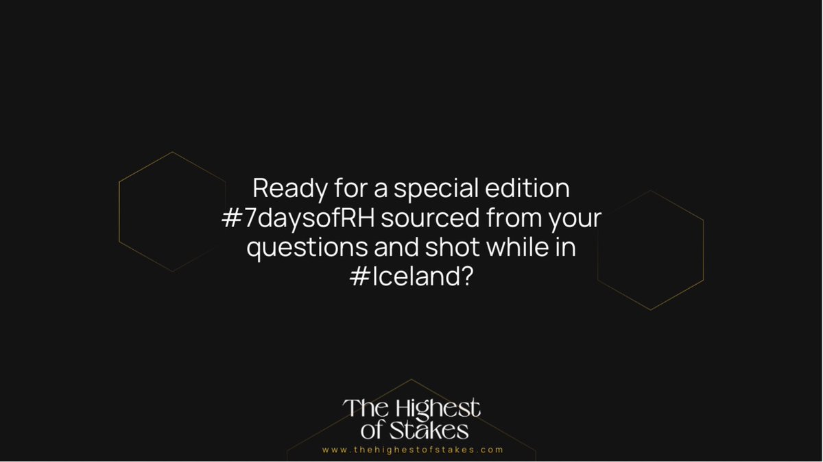 THoSdocumentary's tweet photo. Who is ready for another #7daysofRH?

Special edition, answering your questions while here in #iceland 

We’ve got his vision for the future of crypto/humanity along with the last time he cried.

This will be a solid series featuring @RichardHeartWin 

WHO IS READY?!?! https://t.co/hLyWsUlLdn