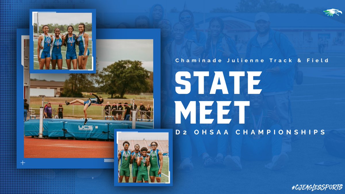 CJEaglesSports's tweet photo. Good luck to our athletes and coaches who are competing today at Jesse Owens Stadium in Columbus. Action will start this morning around 9:30 with Girls High Jump.
Tickets are available at https://t.co/LmEJrrudFq (which will take you to a ticketmaster page for the State Meet) https://t.co/yME40d2nNH