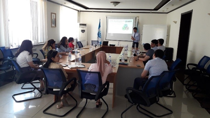 KShalabay's tweet photo. This week @EBRDgreen GEFF 🇹🇯#Tajikistan launched a gender training series for Partner Financial Institutions to raise awareness on #genderequality and gender sensitive #green finance, engaging >50 staff in Khujand, including senior management and branch managers.  @EBRDgender https://t.co/xcJuBbxNtX