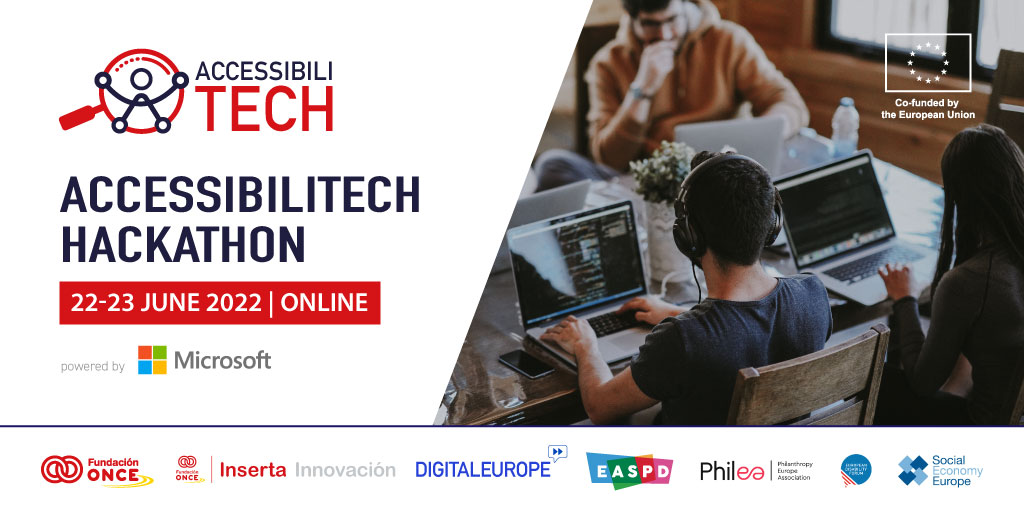 AMETIC_es's tweet image. ¡Participa en el Hackathon #Accessibilitech los días 22 y 23 de junio!

Se trata de un evento interactivo, organizado por @Fundacion_ONCE y @DIGITALEUROPE, con el apoyo de @MicrosoftES, que busca crear conciencia sobre las tecnologías inclusivas.

bit.ly/3NB3fdA
