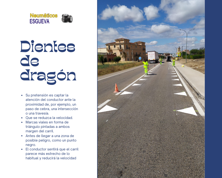 NEsgueva's tweet photo. 🤔 ¿Qué significan estas nuevas señales de tráfico que está probando la DGT?

🐲Dientes de dragón
🔀 Líneas de borde quebradas

¡Descubre dónde lo están probando! ➡️ https://t.co/1BuynTC9ox https://t.co/haPL6hb0Nr