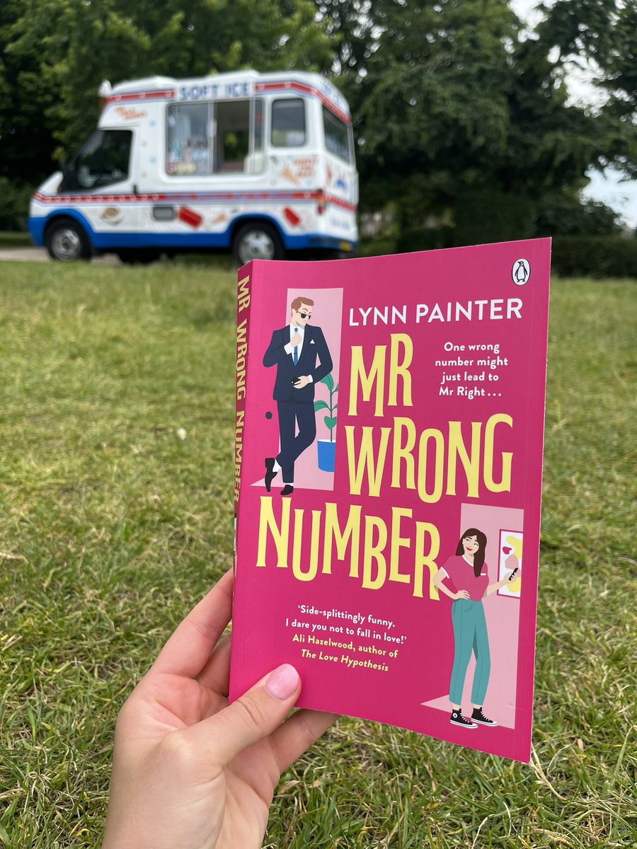 kalliereads's tweet photo. Bank holiday Friday morning reading #MrWrongNumber by the river and then the ice cream van appeared 🍦 https://t.co/F1PdHcQBrO