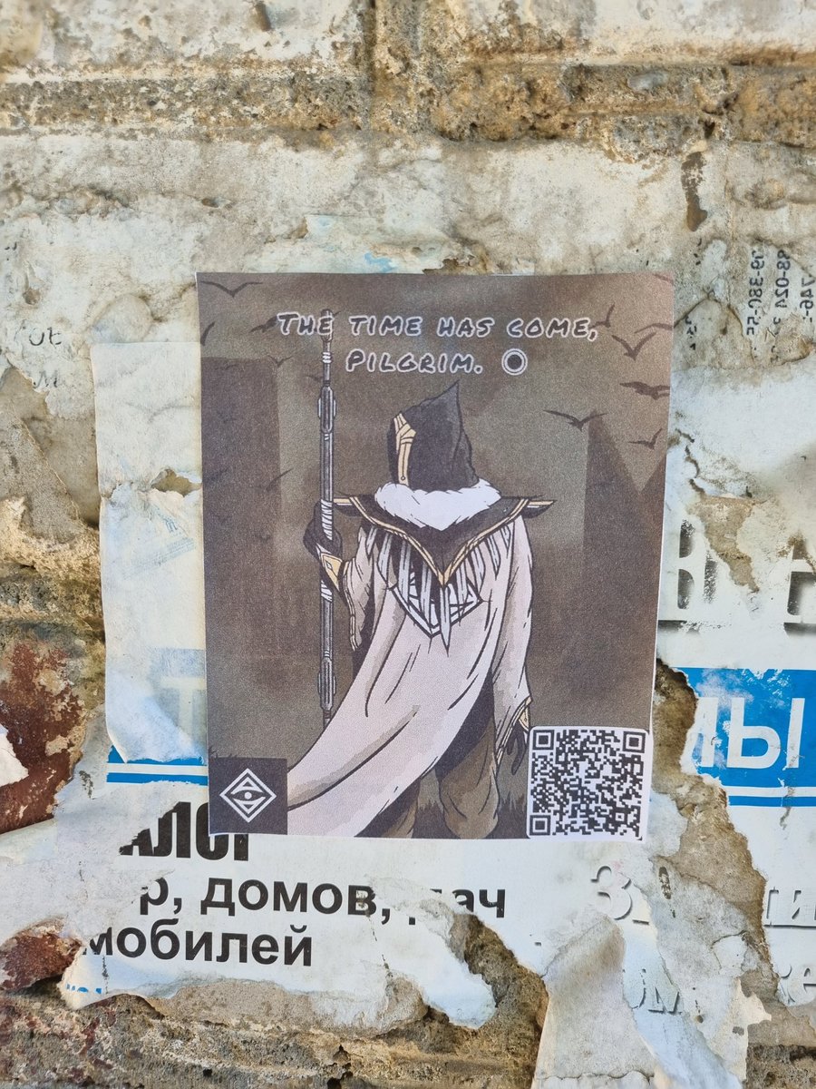 Roman00134's tweet photo. Dear family of @ThePilgrimsNFT, I am very happy to be in the shelter with my soul mates, so I decided to print flyers and post them around the city to attract more attention to our project! ◉

@Jetrin0  @marshc4p  @HiMe_sol  @TimberCrypt https://t.co/l9W4BymClb