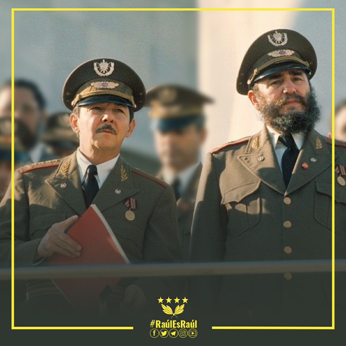 MMarreroCruz's tweet photo. #FidelEsFidel y #RaúlEsRaúl. ¡Felices 91 años a nuestro General de Ejército!
#Cuba🇨🇺 https://t.co/CEkEOLRBNP