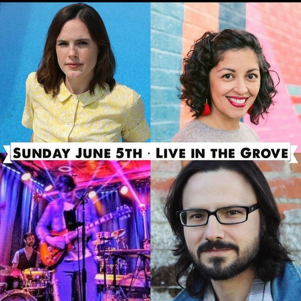 Sunday, 6pm! Come see us for @thackermountain Radio Hour LIVE! in the Grove, kicking off the 2022 Summer Sunset Series. I’ll be reading with the amazing @aimee_nezhukumatathil — her first in-person hometown reading since WORLD OF WONDERS was published! 
… instagr.am/p/CeVza0jr-jj/