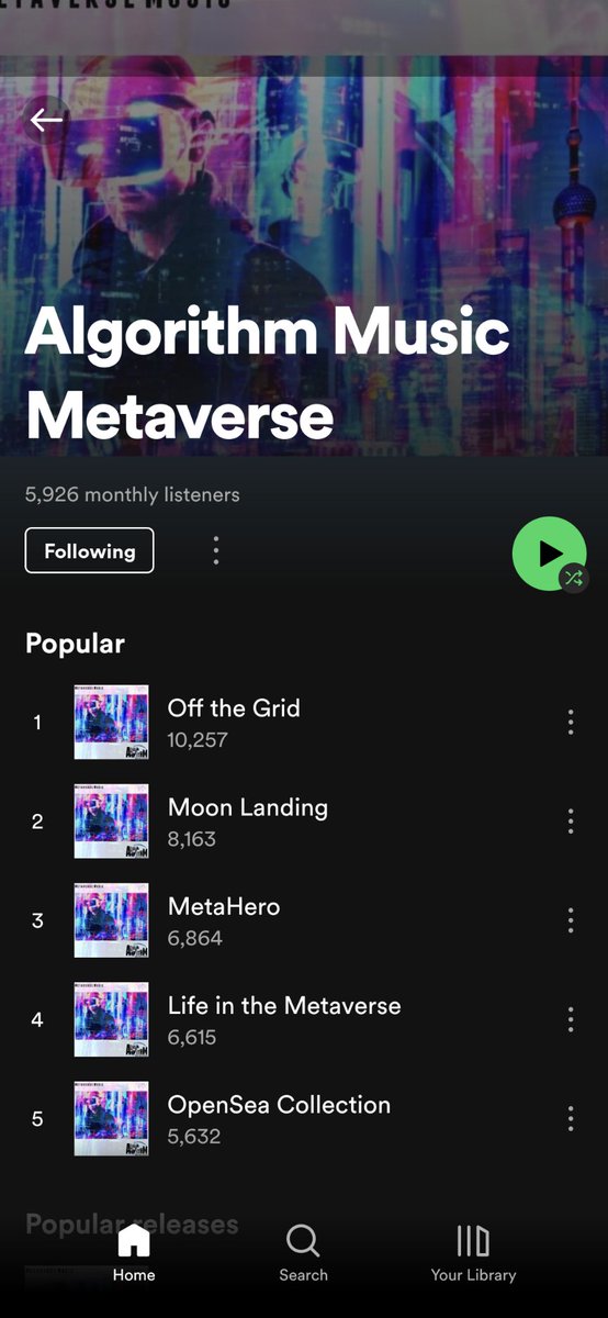 AlgorithmMusic's tweet photo. Thanks for the support. New Music coming soon along with an NFT drop with @BenKeysMusic follow our @Spotify #Beats #instrumentals 
https://t.co/1pn46e071x https://t.co/RScd5vCESN