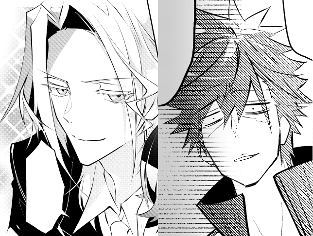 宍戸君、あまり描いた事がないタイプのイケメンだったので気合が入っております。さらに気合が入っているミコちゃんのその…どことは言わないけど、ぱっと見で分かるそれの作画はぜひ本編で確かめてみてね!!よろしくお願いします!!