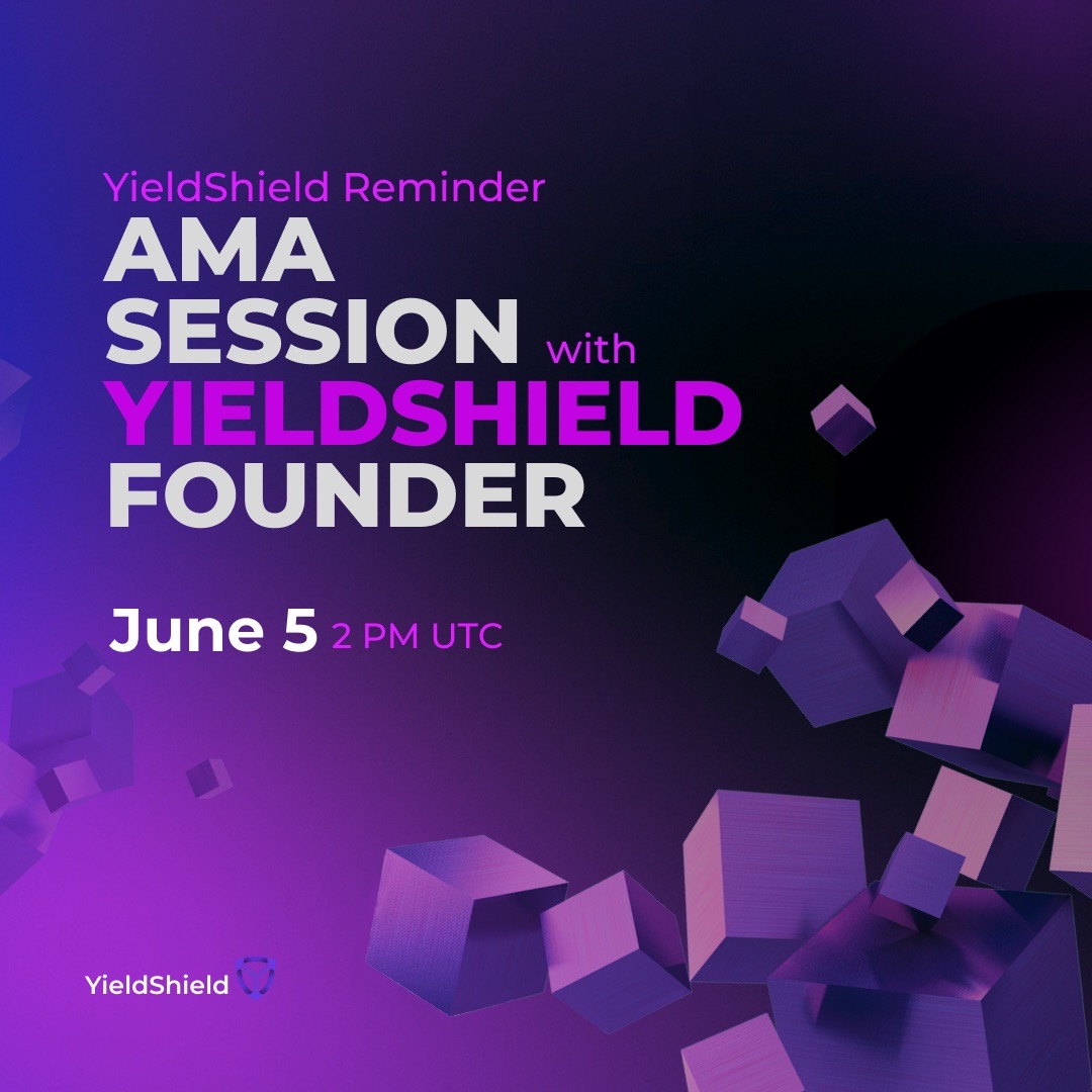 You've been asking for it for a long time, and it is happening - AMA with YielShield founder - Jake Shield. Prepare your questions and save the date - 5th June at 2 PM UTC! 

Join us live on our Telegram or leave your questions below, and we will ask them for you!