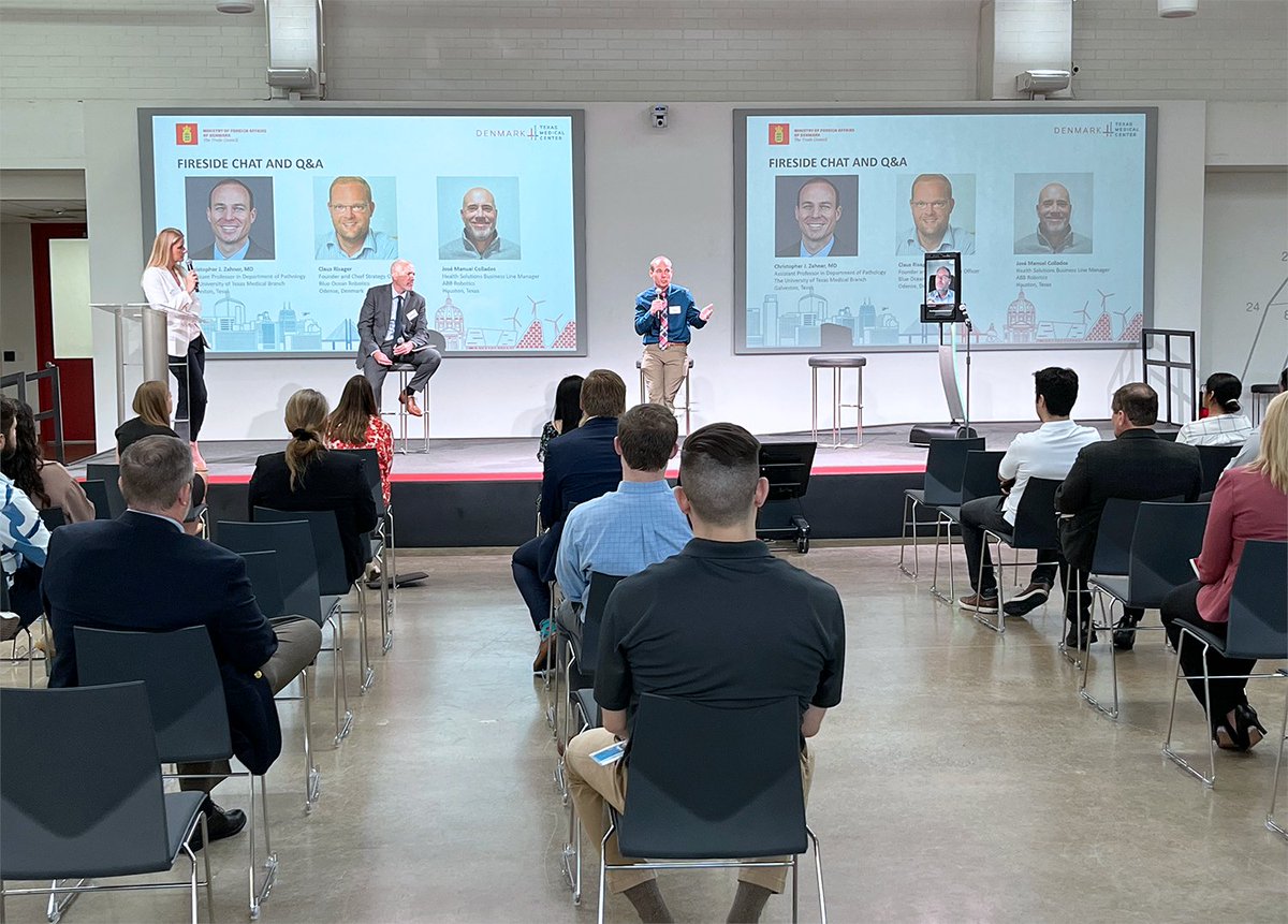 BlueOceanRobot's tweet photo. This week, we had the pleasure of presenting, via @GobeRobots, our @UVDRobots and @PTRrobots at the #Robotics &amp; Assistive #Technology Workshop at the @TMCInnovation - a workshop focused on technologies #developed for front line nursing staff and #hospital workers.

Take a look👇 https://t.co/WMSkfcSCCz