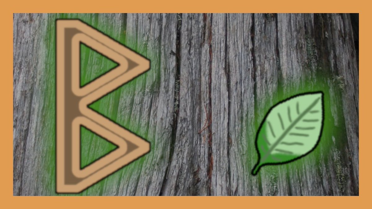 GuthlacYT's tweet image. *Berkanan, Beorc, or Bjarkan - the eighteenth rune of the Elder Futhark and Futhorc; the thirteenth of the Younger Futhark. While its name looks like it means 'birch', it really refers, in Old Norse to a twig and in Old English to another tree.

youtu.be/PeJ1DqIdJ7o

#RuneJune