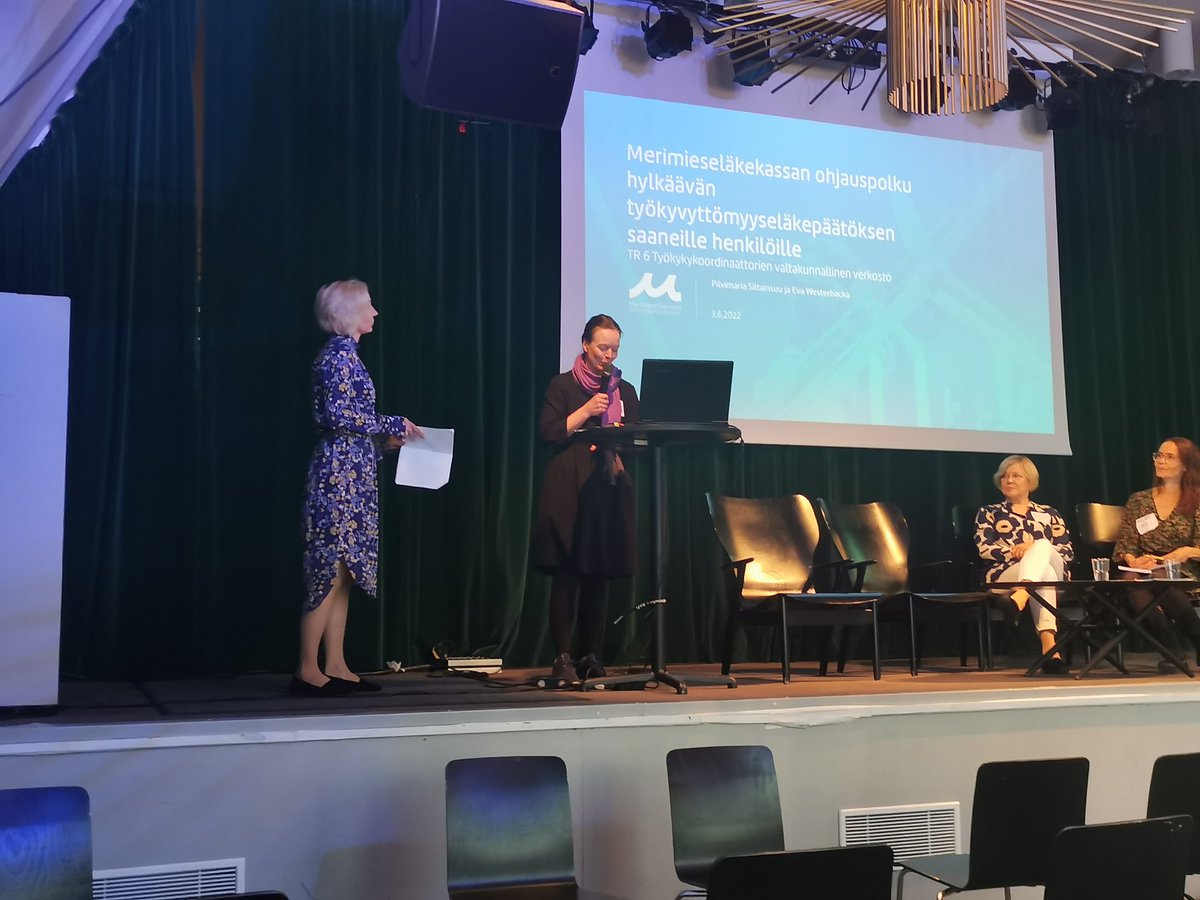 #työkykykoordonaattori't auttavat <a href="/MEK_SPK/">MEK_SPK</a>'ssa hylkäävän työkyvyttömyyseläkepäätöksen saaneita merenkulkijoita eteenpäin. Hienoa työtä! #kuntoutuspäivät #kuntoutusviikko #työkykykoordinaattorikoulutus <a href="/Kuntoutussaatio/">Kuntoutussäätiö</a>