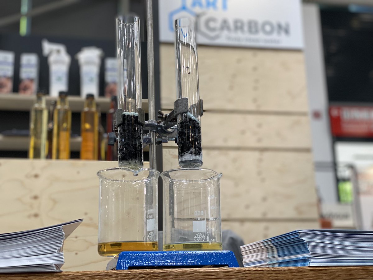 IFATworldwide's tweet photo. At #IFAT2022, one of our focus topics is #water and #sewage. Many #startups are also involved in this field and show e.g. #filtertechnology by #nanoparticels w/o fine dust and #watermeasurement technology driven by #hydropower. #IFAT https://t.co/OiyuCca3cF