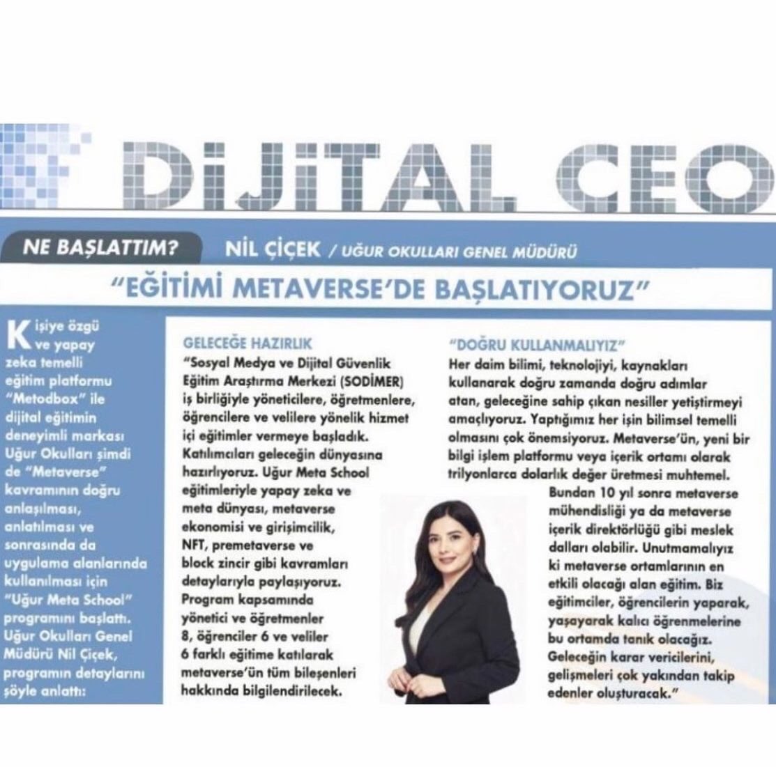 MADENLERUAL's tweet photo. "Her daim bilimi, teknolojiyi ve kaynakları kullanarak, doğru zamanda doğru adımlar atan, geleceğine sahip çıkan nesiller yetiştirmeyi amaçlıyoruz"

@capitaldergisi https://t.co/cGd7ZcdUOd