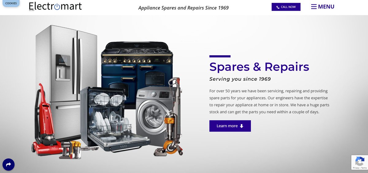 From OLD To NEW. Over 5 years ago local business <a href="/ElectromartAC/">Appliance Spares & Repairs</a> asked us to build their website. 
See for yourself what we've been up to these past weeks!
See their OLD website >> electromart.uk/oldwebsite
See their NEW website >> electromart.uk