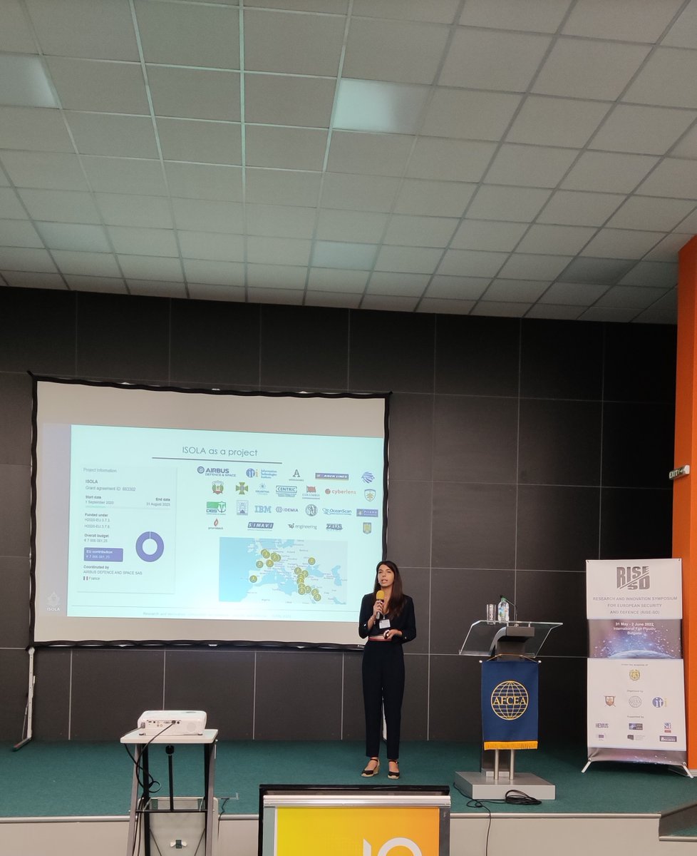ISOLA Project (@isolaproject) on Twitter photo Technical managers of ISOLA participated in Research and Innovation Symposium for European Security and Defence (RISE-SD) isola-project.eu/rise/
<a href="/CERTHellas/">ΕΚΕΤΑ-CERTH</a> Technical managers of ISOLA participated in Research and Innovation Symposium for European Security and Defence (RISE-SD) isola-project.eu/rise/
<a href="/CERTHellas/">ΕΚΕΤΑ-CERTH</a>