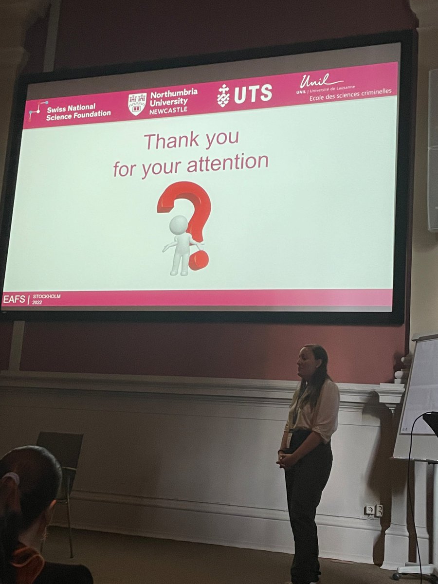 CFS_UTS's tweet image. And last time ...Virginie Redouté, @FDCA_UNIL,  presenting her collaborative research with @CFS_UTS and @NUCFS at #eafs2022! Well done!