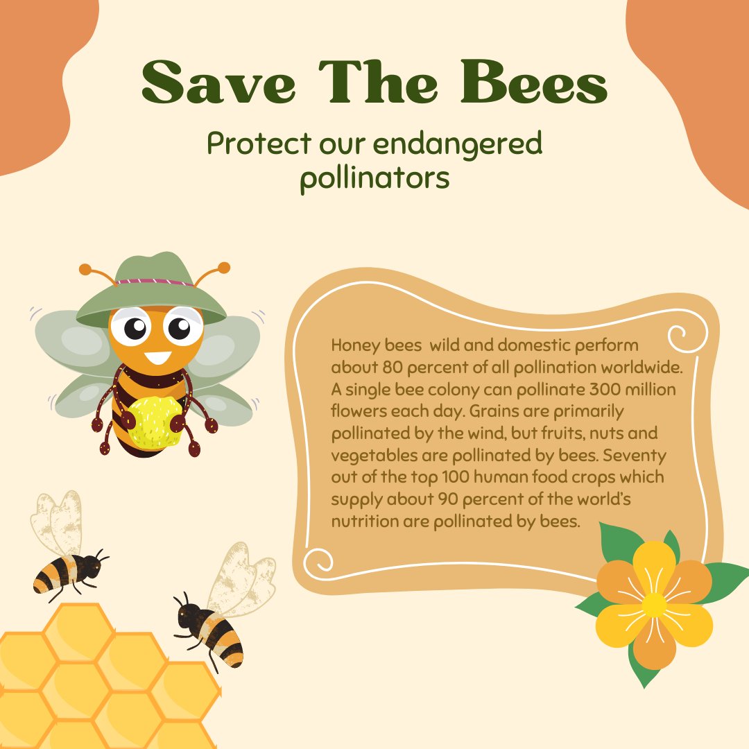 #DYK National Pollinators Month in June brings attention to the importance of the relationship between pollinators and plants. Pollinators are insects and animals that transfer pollen from one plant to another. 🐝 🌻 🌱 

#NationalPollinatorsMonth #SaveTheBees #Bees