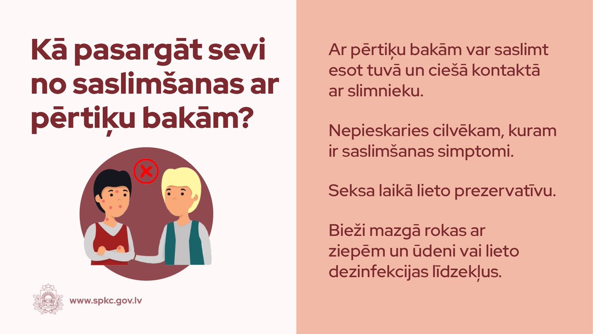 SPKCentrs's tweet photo. Latvijā apstiprināts pirmais pērtiķu baku gadījums. Tā ir reta vīrusu izraisīta infekcijas slimība, kuras inkubācijas periods ir 5-21 diena. 

❗Iepazīsties ar pērtiķu baku simptomiem, ārstēšanu un profilaksi.

ℹPlašāka informācija šeit: https://t.co/eAKuHaOYTr https://t.co/pzOxqueyY0