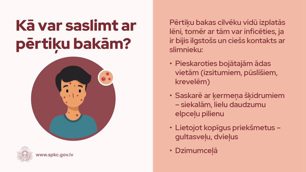 SPKCentrs's tweet photo. Latvijā apstiprināts pirmais pērtiķu baku gadījums. Tā ir reta vīrusu izraisīta infekcijas slimība, kuras inkubācijas periods ir 5-21 diena. 

❗Iepazīsties ar pērtiķu baku simptomiem, ārstēšanu un profilaksi.

ℹPlašāka informācija šeit: https://t.co/eAKuHaOYTr https://t.co/pzOxqueyY0