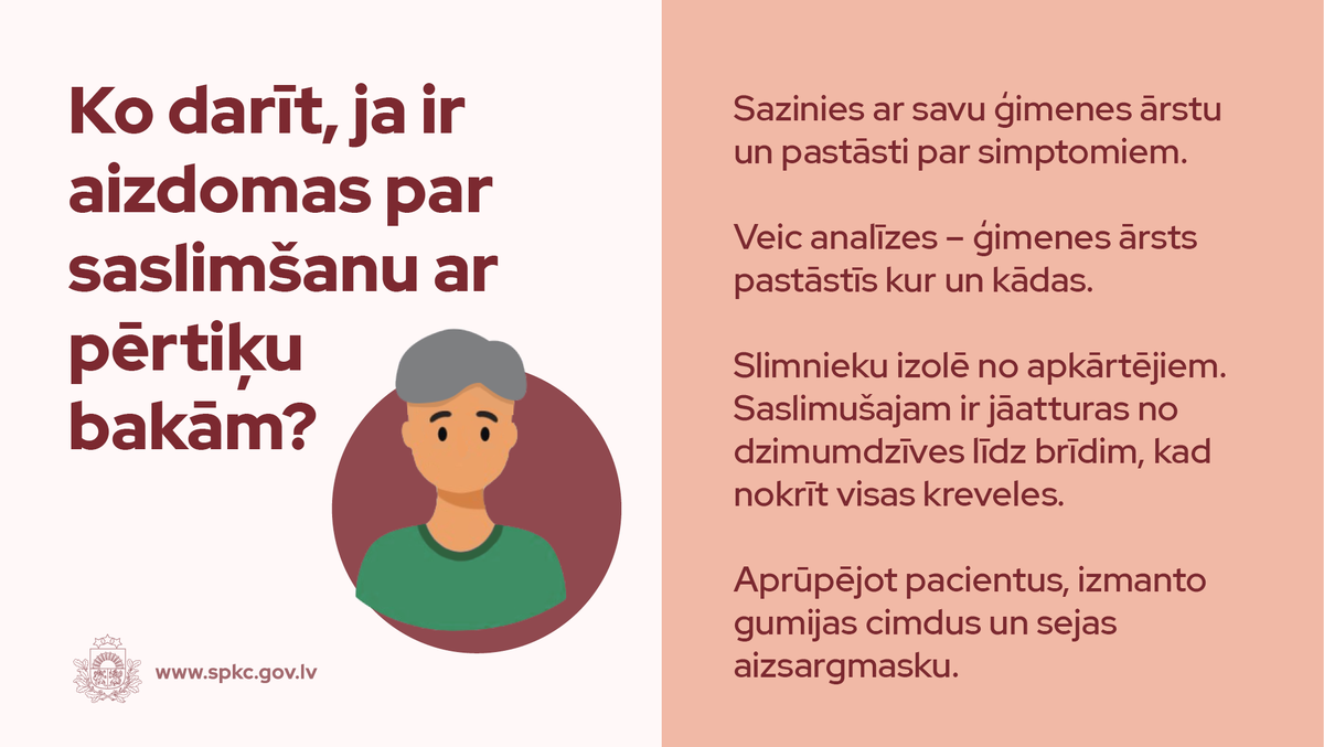 SPKCentrs's tweet photo. Latvijā apstiprināts pirmais pērtiķu baku gadījums. Tā ir reta vīrusu izraisīta infekcijas slimība, kuras inkubācijas periods ir 5-21 diena. 

❗Iepazīsties ar pērtiķu baku simptomiem, ārstēšanu un profilaksi.

ℹPlašāka informācija šeit: https://t.co/eAKuHaOYTr https://t.co/pzOxqueyY0