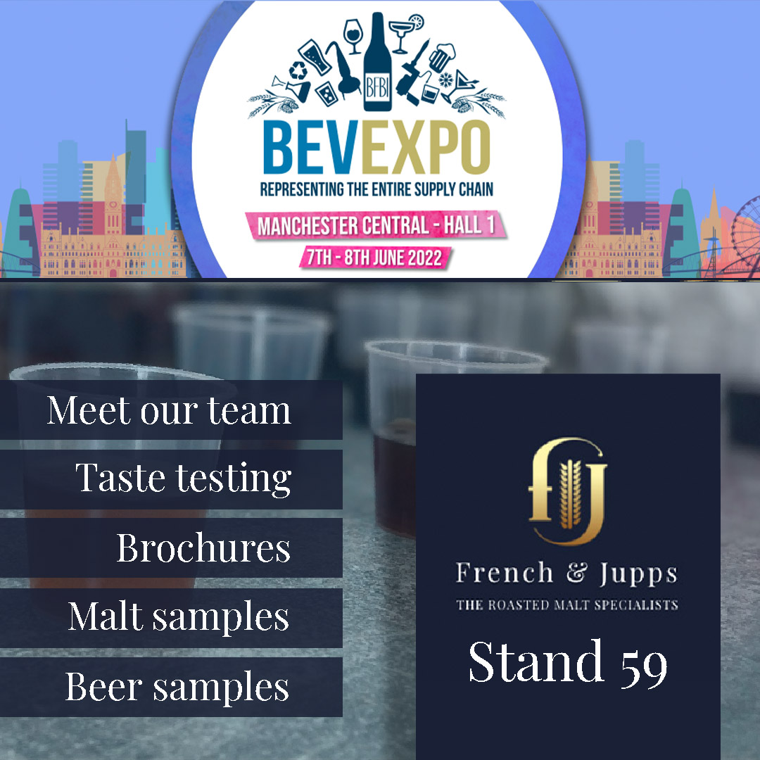 FrenchandJupps's tweet photo. Will you come and meet with us at @BevExpo2022 tomorrow on #Stand59? Say hello, pick up one of our #Brochures or try a variety of our speciality #Malt samples, along with some of our clients #AwardWinning #Beers for #Tasting. Download the #Event app here: https://t.co/QWBrsWdgAg https://t.co/C3jS2FzCYc