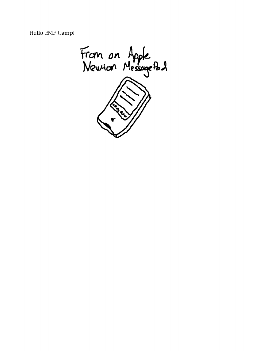 Fax from 3333 #emfcamp