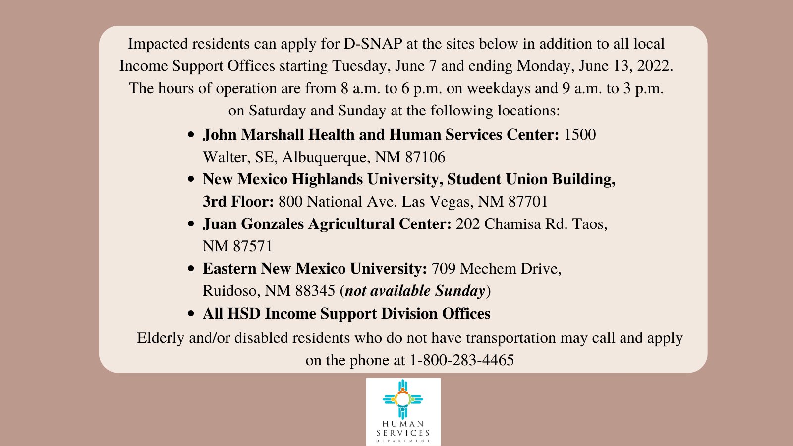 NM Human Services on Twitter "These benefits are available to low