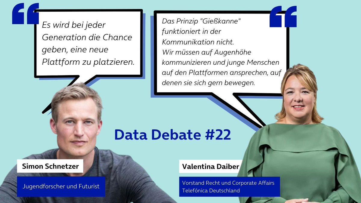BASECAMP_digital (@basecamp_debate) on Twitter photo #GenerationZ erreichen? Definitiv, aber nicht mit der kommunikativen Gießkannen-Taktik. Politik & Wirtschaft müssen ein sensibles Gespür für die Plattformen haben, sonst werden sie bewusst von jungen Menschen & der "Generation TikTok" überhört!
<a href="/telefonica_de/">Telefónica Germany</a> <a href="/jugendforscher/">Simon Schnetzer</a> #GenerationZ erreichen? Definitiv, aber nicht mit der kommunikativen Gießkannen-Taktik. Politik & Wirtschaft müssen ein sensibles Gespür für die Plattformen haben, sonst werden sie bewusst von jungen Menschen & der "Generation TikTok" überhört!
<a href="/telefonica_de/">Telefónica Germany</a> <a href="/jugendforscher/">Simon Schnetzer</a>
