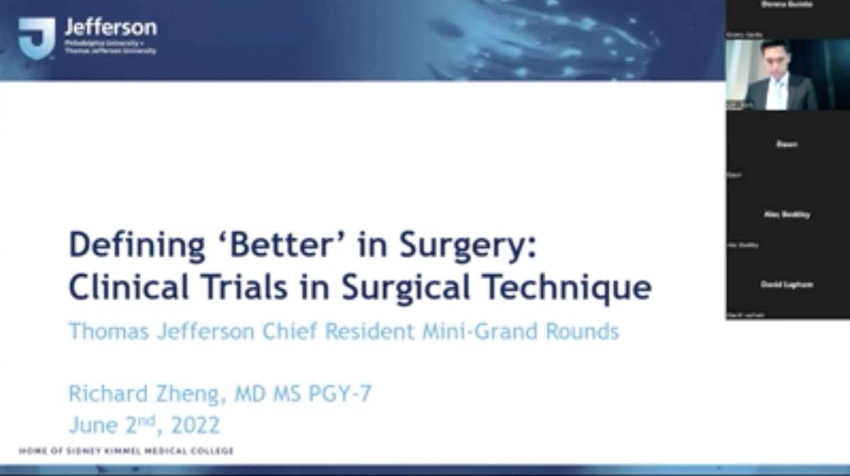 Jefferson Surgery (@jeffsurgery) on Twitter photo ICYMI: Yesterday's mini #GrandRounds presentation by <a href="/RZheng8/">Richard Zheng</a> is available online: jdc.jefferson.edu/surgerygr/226/ ICYMI: Yesterday's mini #GrandRounds presentation by <a href="/RZheng8/">Richard Zheng</a> is available online: jdc.jefferson.edu/surgerygr/226/
