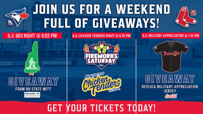 InterwareDev's tweet photo. Kick off the weekend with us at the Fisher Cats game for 603 Night presented by Interware Development! First 1,000 lucky fans will receive an EB2Gov NH State Foam Mitt! #WeAreThe603 https://t.co/XeuKSR8J8t