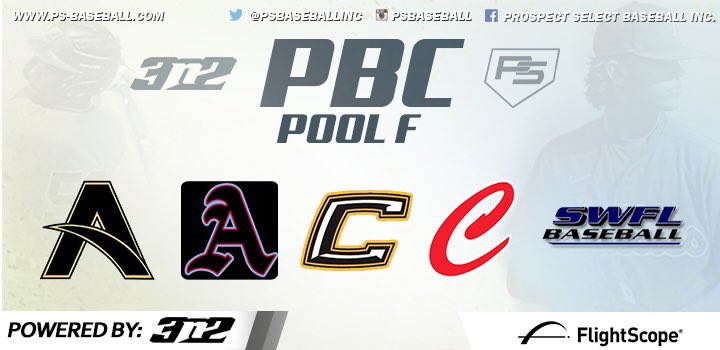 #PBC || 17/18U || Pool F ✅⬇️

• <a href="/ABA_Elite/">Advanced Baseball</a> '23 Scout
• <a href="/ArbeloYazy/">Yazy Arbelo</a> '23 Scout Team
• <a href="/CanesFla/">Canes Florida</a> Prime '23
• <a href="/TeamCitiusFL/">Team Citius</a> National 17U
• <a href="/SWFLBaseball1/">SWFL Baseball</a> 

🗓: play.ps-baseball.com/public/events/…