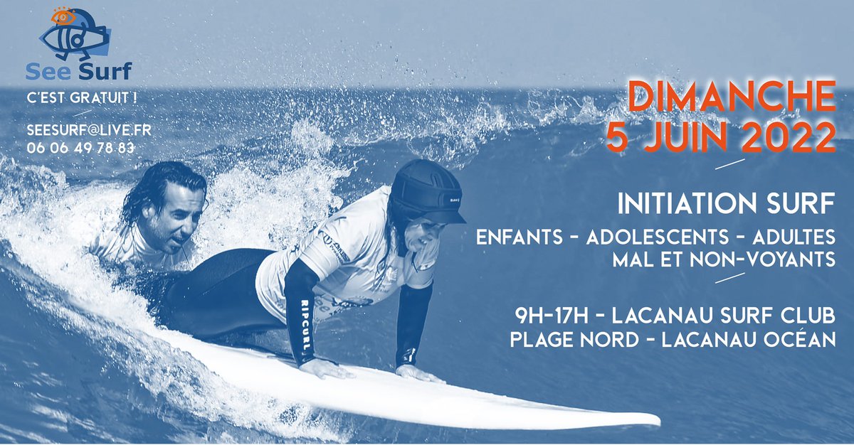 SeeSurf33's tweet photo. C’est pour dimanche et c’est reparti pour une nouvelle année d’aventure pour les actions deux @seesurf33 avec le surf tout est possible😘🥰😍 @seesurf33 @handicap @surf @inclusion @blindsurfer https://t.co/38TE0aNIZ4