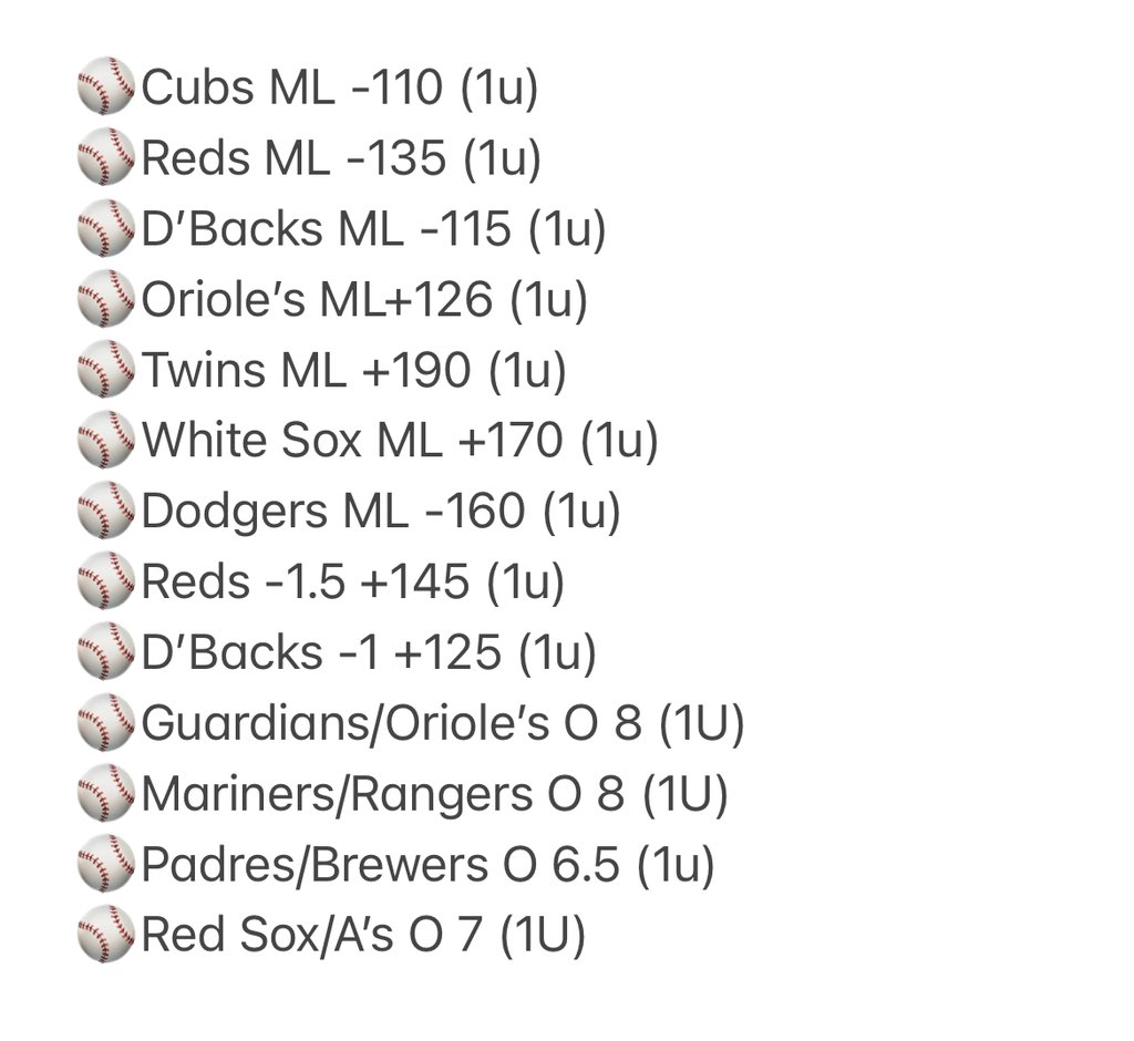 SharpBetAdvisor's tweet photo. 🚨6/3 FREE Picks!

RT/Like if your tailing 
#freepicks #gamblingtwitter #bettingtwitter https://t.co/zVwseEjXTT