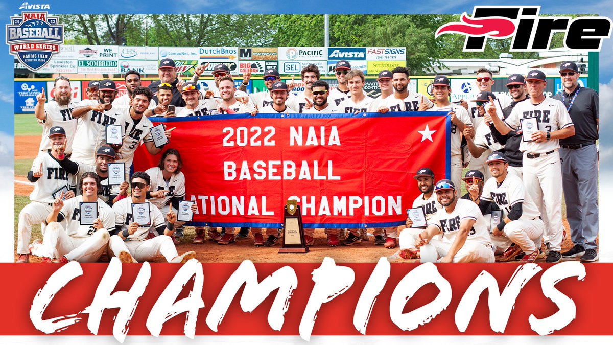 The top seed reigns at the 2022 Avista NAIA World Series! Congrats to <a href="/FireAthletics/">SEU Athletics</a> on their second national title!
