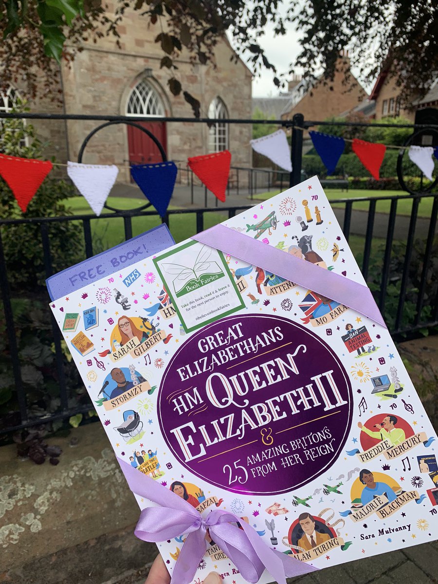 🇬🇧Today we’re learning about some incredible Britons from the Queen’s reign as The Book Fairies continue #Jubilee celebrations by hiding special books! This one is in St Boswells!
✨
#ibelieveinbookfairies #GreatElizabethans #PlatinumJubilee #QueenElizabeth #TBFGreat #TBFNosyCrow