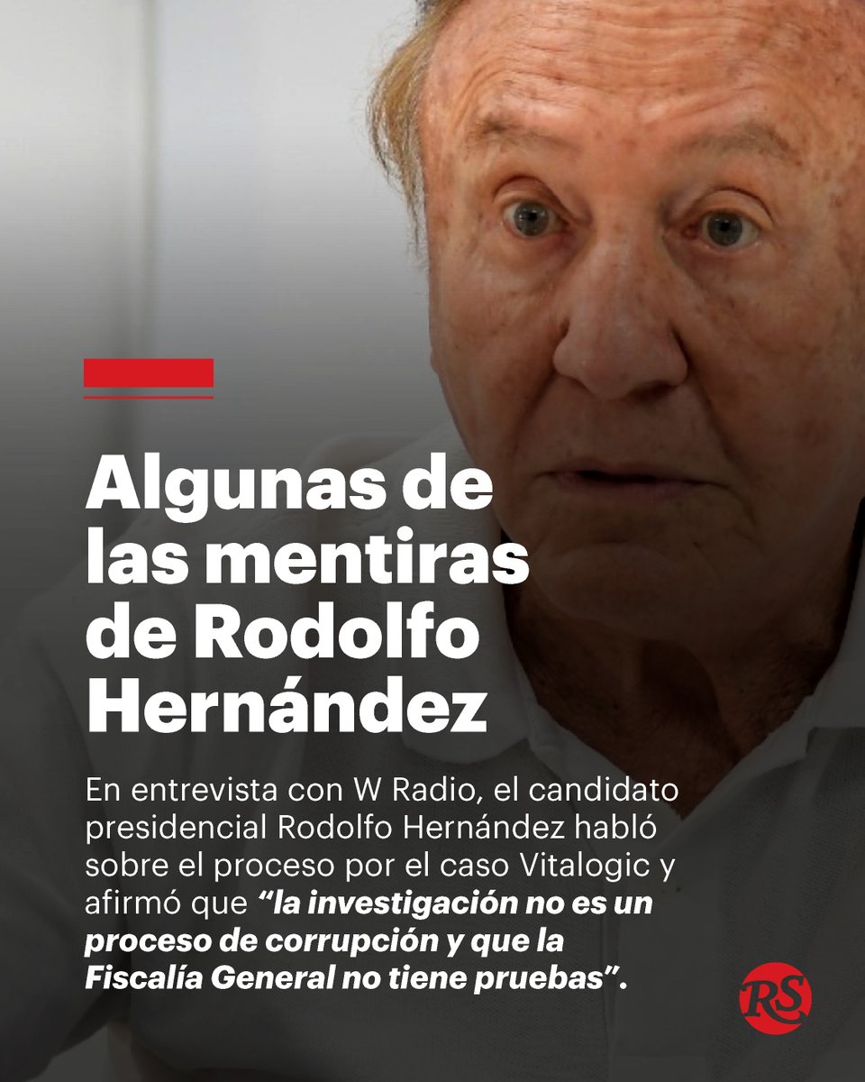 RollingStoneCol's tweet image. El periodista @DCoronell publicó un reporte donde desmentía una serie de afirmaciones realizadas por el candidato #RodolfoHernández sobre el proceso por el caso #Vitalogic en una entrevista.⬇️ #Colombia