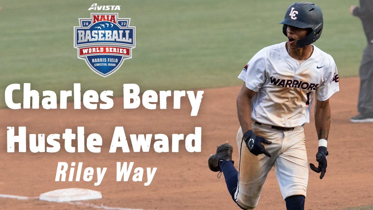 No one more deserving. Riley Way has been the heart and soul of <a href="/LCSCBaseball/">Lewis-Clark State Baseball</a> for 5 years. The Lewiston native, captain of the infield, and one of the best in program history. Congrats on being named the Charles Berry Hustle Award winner!
