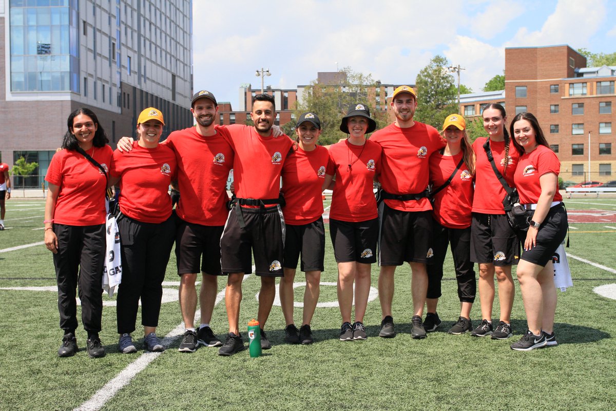 BobButrym's tweet photo. As #TicatsCamp for 2022 ended this week at @McMasterSports Ron Joyce Stadium, Coach O rounded up the #Ticats players and staff for keepsake 'positional group' pictures. #SquadFun #SquadGoals
1/3 #CFLTC https://t.co/uMNikcb59b