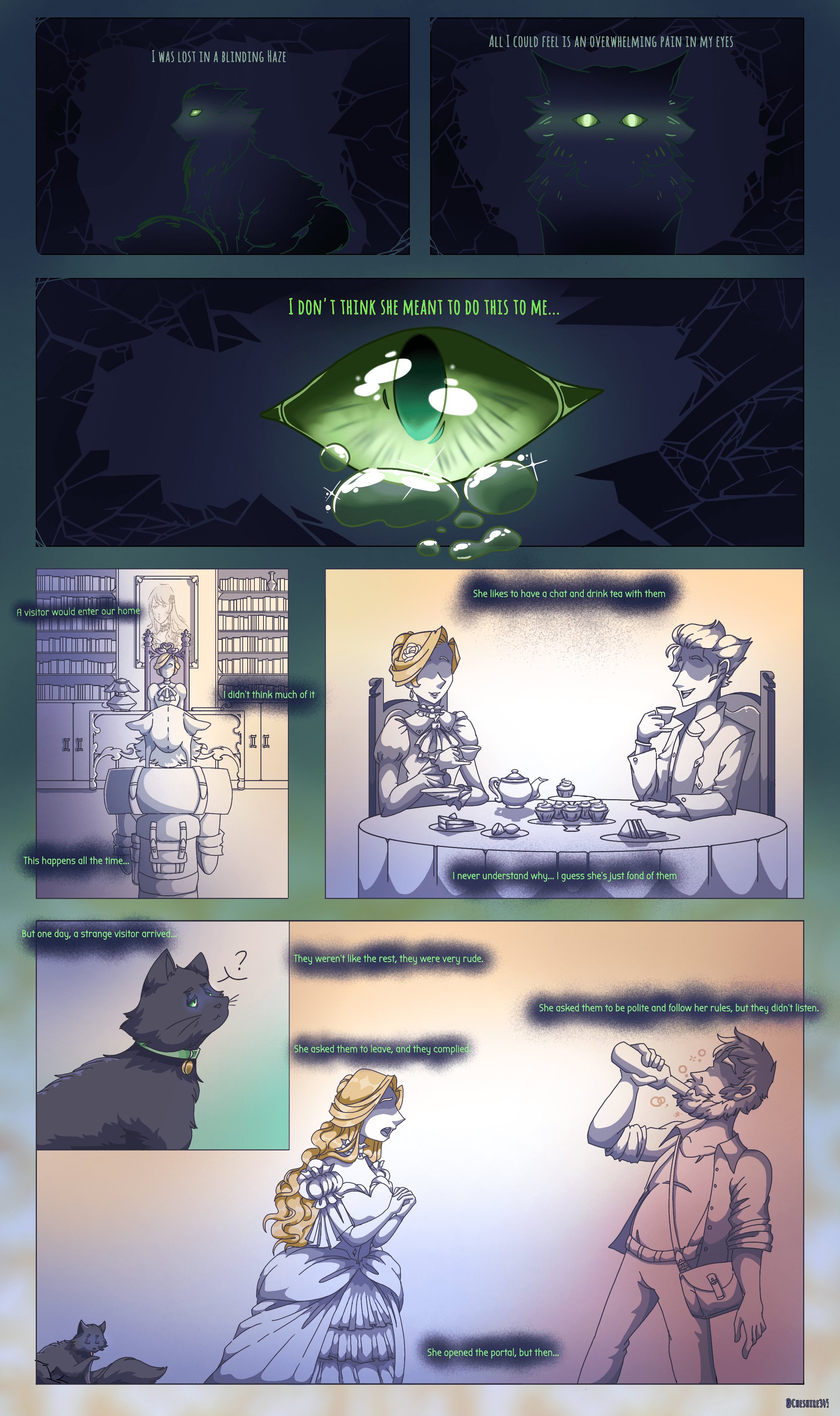 The Backrooms Wiki on X: CURIOSITY KILLED THE CAT (comic version) by  Cheshire345 (Original story written by DrBobtail) I don't think she meant  to do this to me…   / X